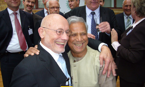 Rüdiger mit Friedensnobelpreisträger Muhammad Yunus