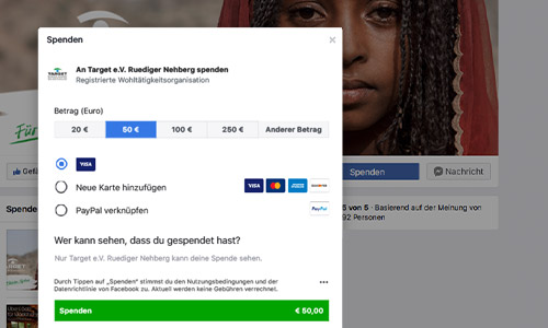 Facebook Spenden