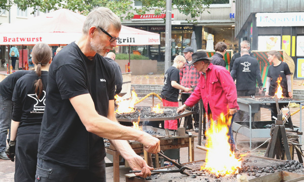 Schmiedearbeiten am Alten Markt