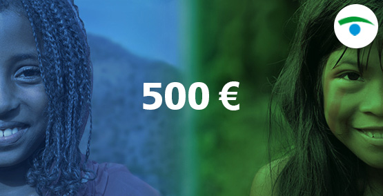 500 Euro Spende - Afrikanisches und indigenes Mädchen