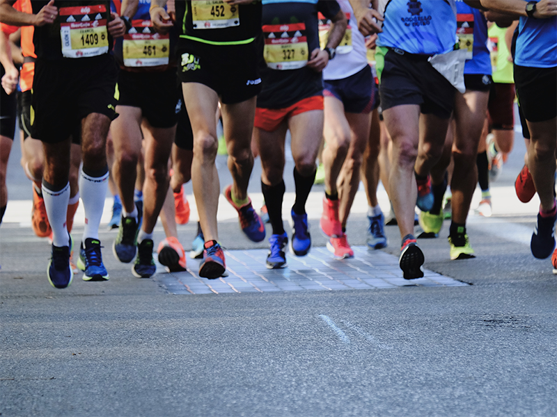 Halbmarathon Läufer